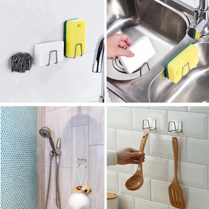 Sink Sponge Drain Drying Rack 304 Stainless Steel Storage Rack